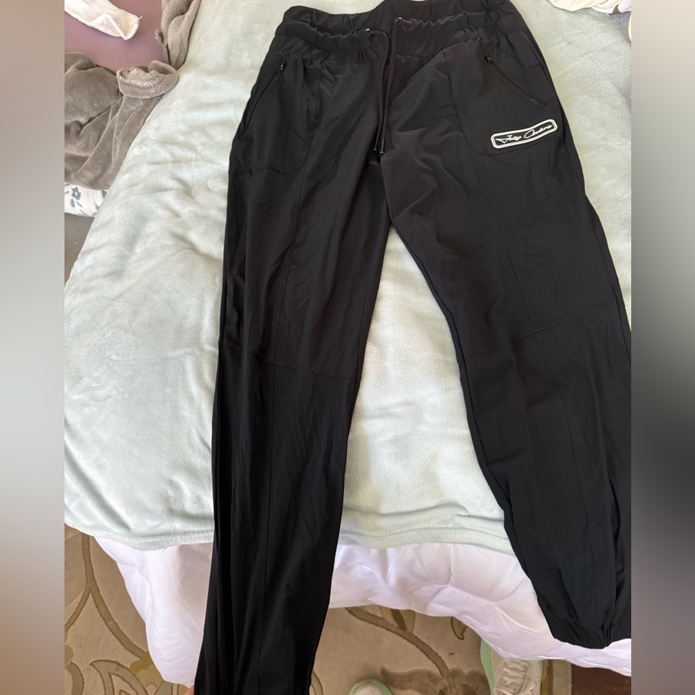 Juicy couture size medium high waisted black joggers